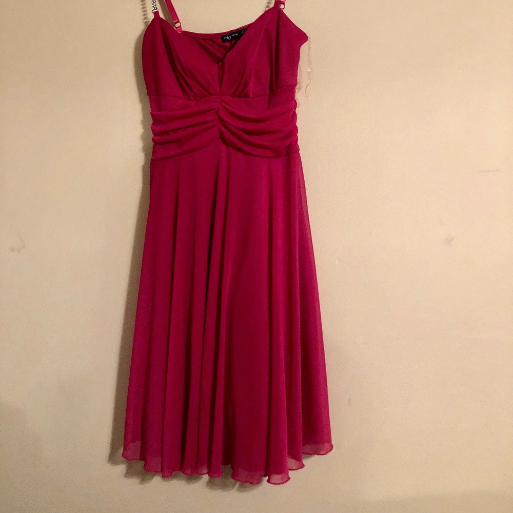 Junior's Fuchsia Dress